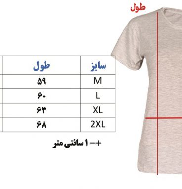 تی شرت زنانه خام ملانژ کد 263