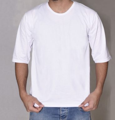 تی شرت اسپان سفید خام مردانه