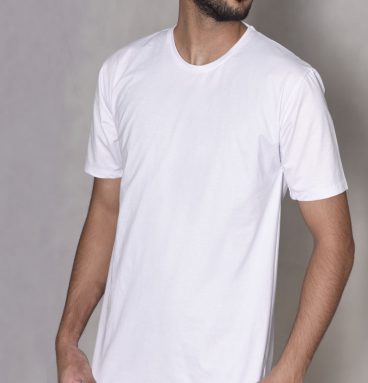تی شرت اسپان خام سفید مردانه کد 269